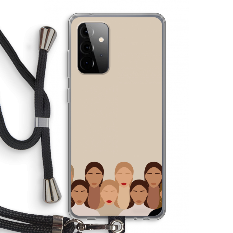 Girls girls girls: Samsung Galaxy A72 5G Transparant Hoesje met koord