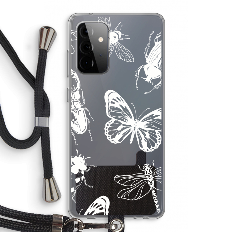 Tiny Bugs: Samsung Galaxy A72 5G Transparant Hoesje met koord