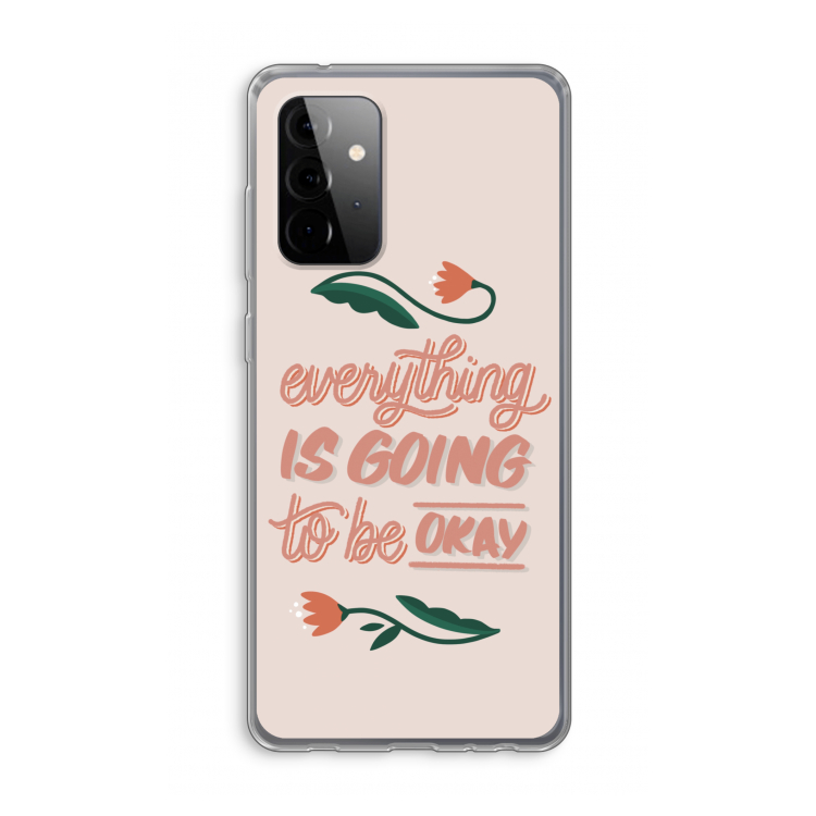 Optimistic flower girl: Samsung Galaxy A72 Transparant Hoesje