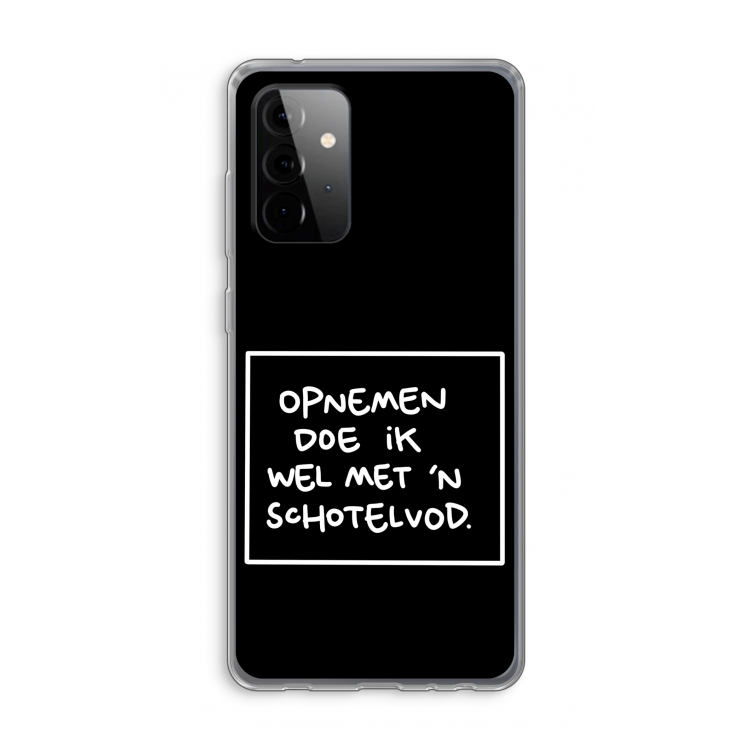 Schotelvod: Samsung Galaxy A72 Transparant Hoesje