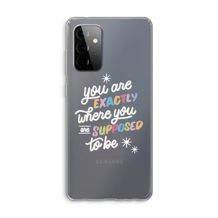 Right Place: Samsung Galaxy A72 Transparant Hoesje
