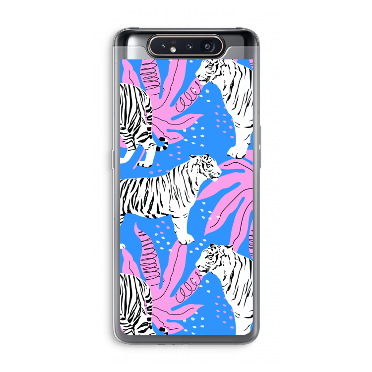 Tijger: Samsung Galaxy A80 Transparant Hoesje
