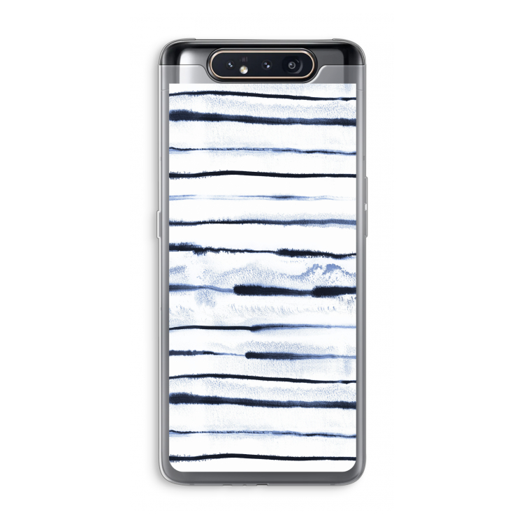 Ink Stripes: Samsung Galaxy A80 Transparant Hoesje