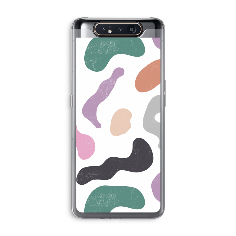 Memphis Shapes: Samsung Galaxy A80 Transparant Hoesje