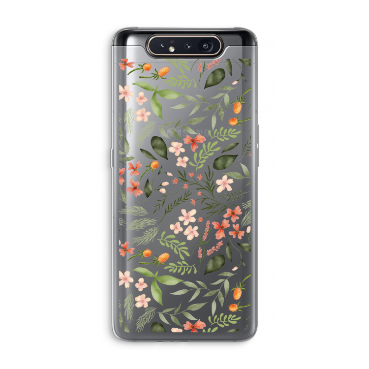 Sweet little flowers: Samsung Galaxy A80 Transparant Hoesje