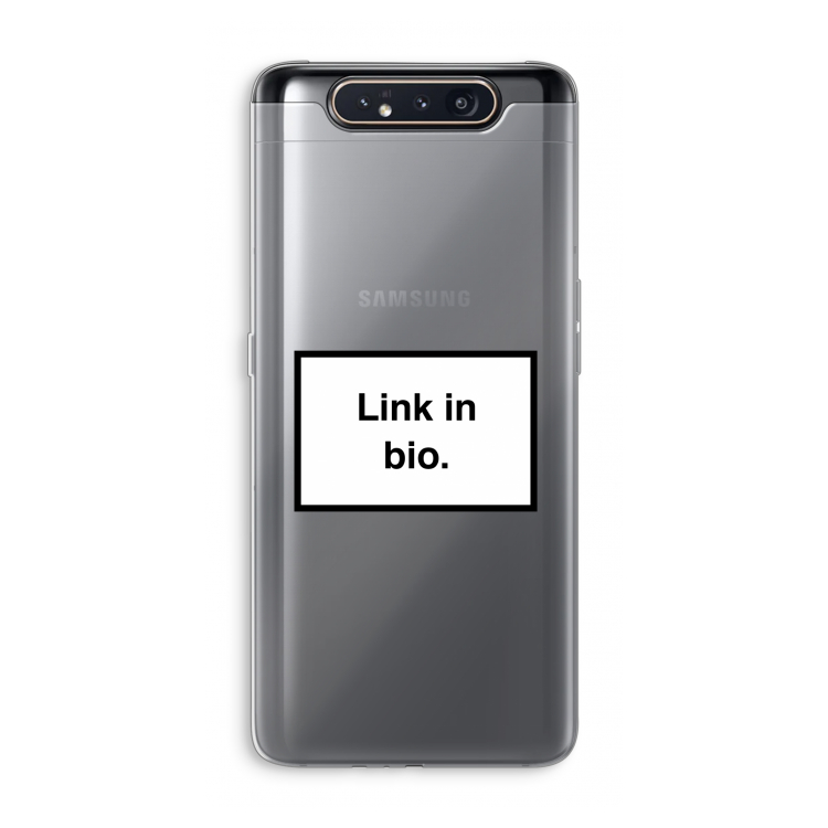Link in bio: Samsung Galaxy A80 Transparant Hoesje