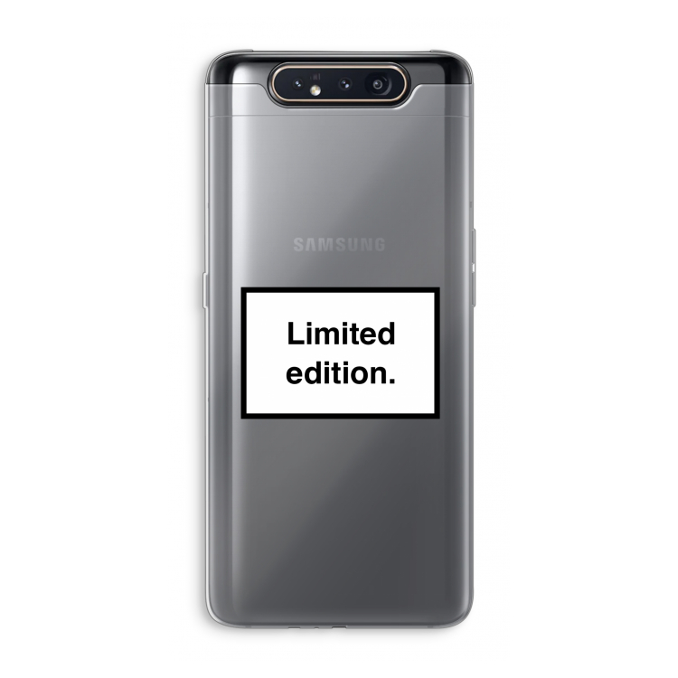 Limited edition: Samsung Galaxy A80 Transparant Hoesje