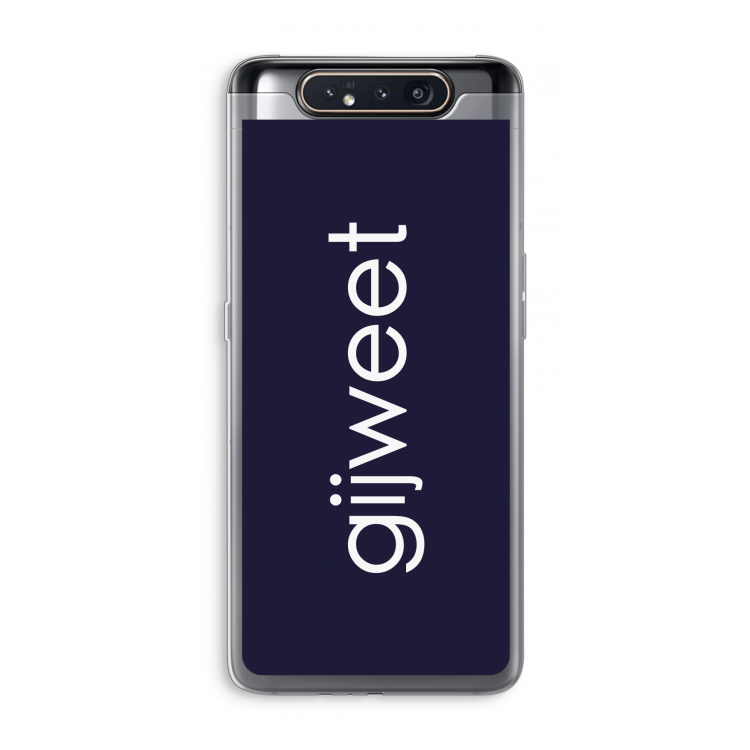 Gijweet: Samsung Galaxy A80 Transparant Hoesje