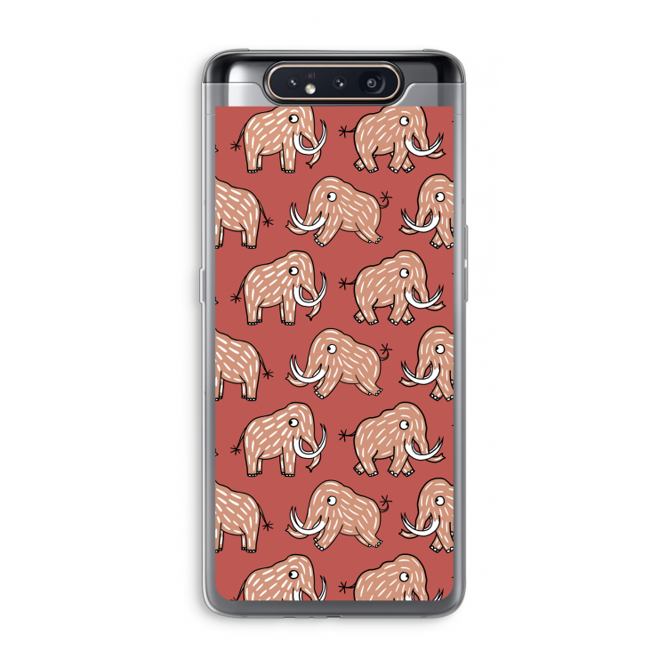 Mammoet: Samsung Galaxy A80 Transparant Hoesje