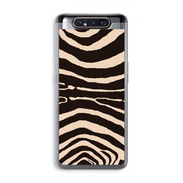 Arizona Zebra: Samsung Galaxy A80 Transparant Hoesje