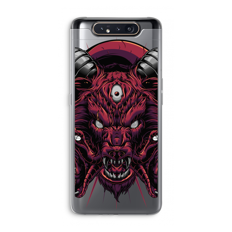 Hell Hound and Serpents: Samsung Galaxy A80 Transparant Hoesje