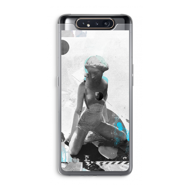 I will not feel a thing: Samsung Galaxy A80 Transparant Hoesje