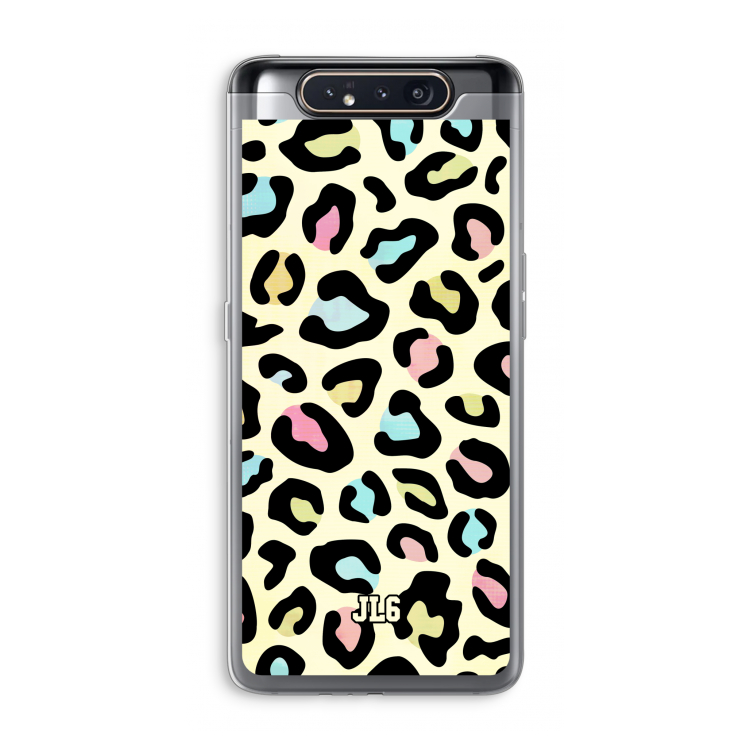 Leopard pattern: Samsung Galaxy A80 Transparant Hoesje