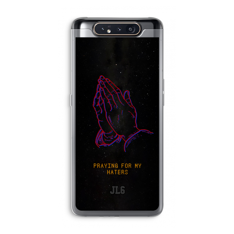 Praying For My Haters: Samsung Galaxy A80 Transparant Hoesje