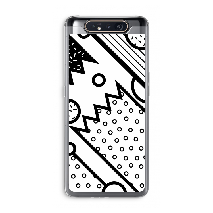 Pop Art #4: Samsung Galaxy A80 Transparant Hoesje