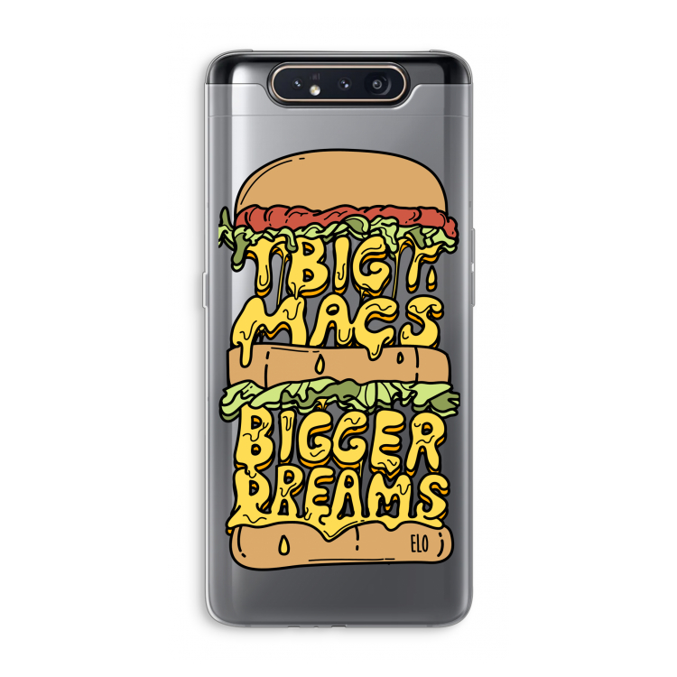Big Macs Bigger Dreams: Samsung Galaxy A80 Transparant Hoesje