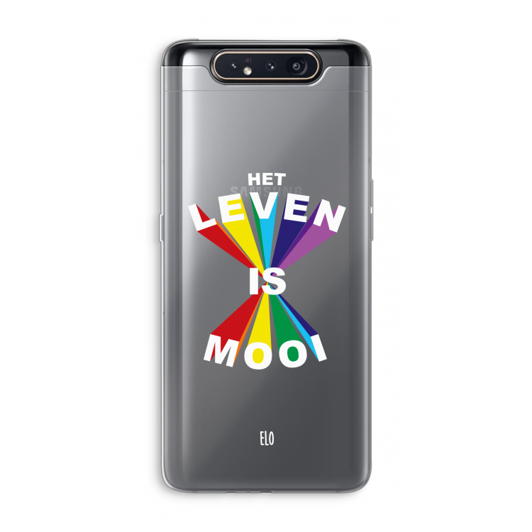 Het Leven Is Mooi: Samsung Galaxy A80 Transparant Hoesje