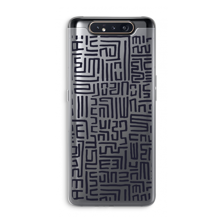 Moroccan Print: Samsung Galaxy A80 Transparant Hoesje