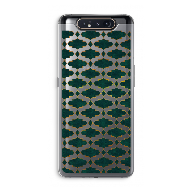 Moroccan tiles: Samsung Galaxy A80 Transparant Hoesje