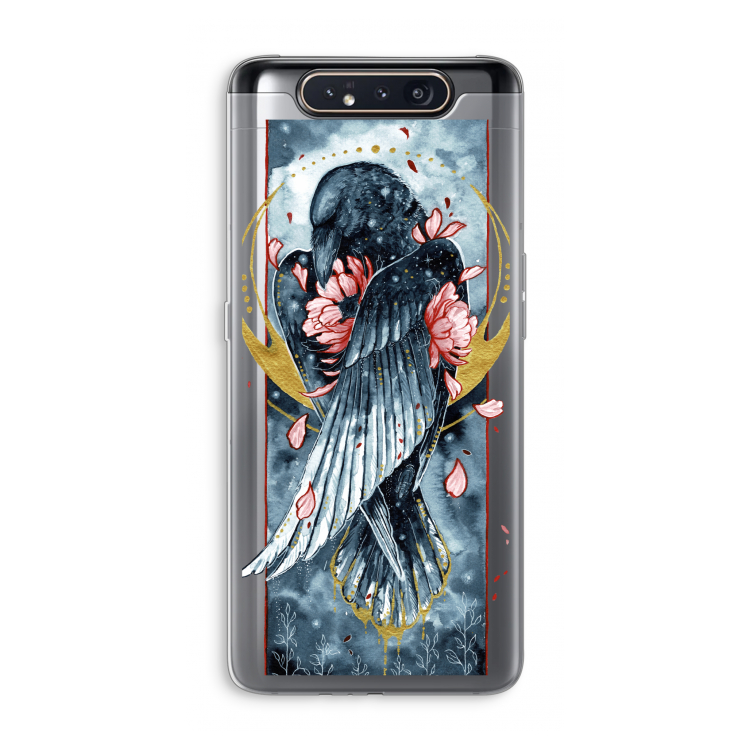 Golden Raven: Samsung Galaxy A80 Transparant Hoesje
