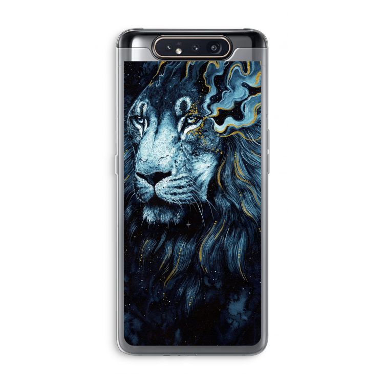 Darkness Lion: Samsung Galaxy A80 Transparant Hoesje