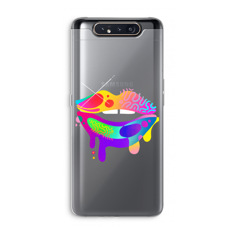 Lip Palette: Samsung Galaxy A80 Transparant Hoesje