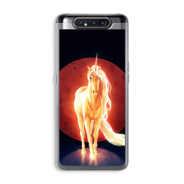 Last Unicorn: Samsung Galaxy A80 Transparant Hoesje