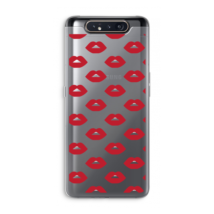 Lips: Samsung Galaxy A80 Transparant Hoesje