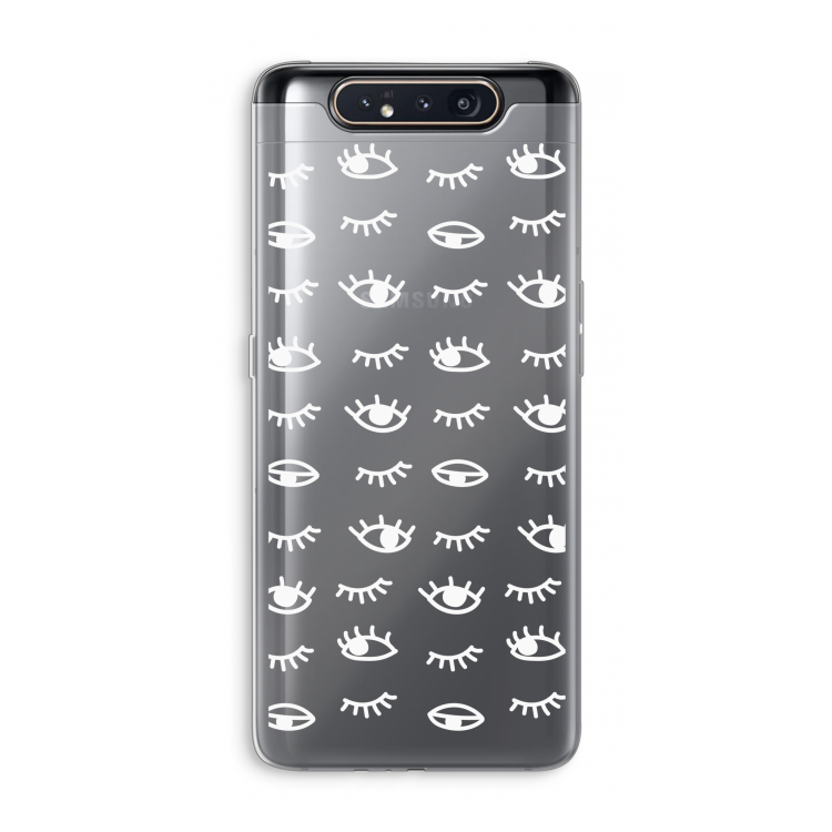 Eye pattern #3: Samsung Galaxy A80 Transparant Hoesje