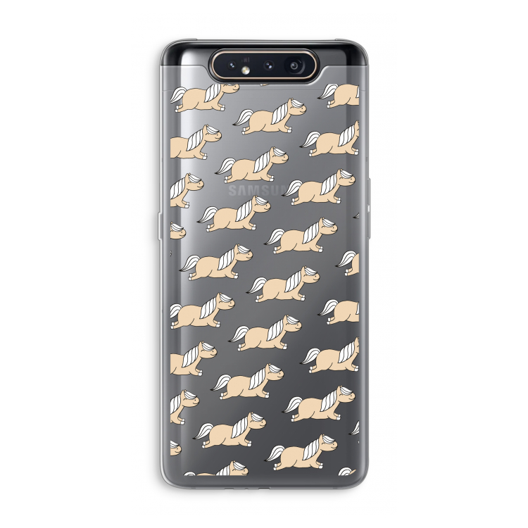 Ponys: Samsung Galaxy A80 Transparant Hoesje