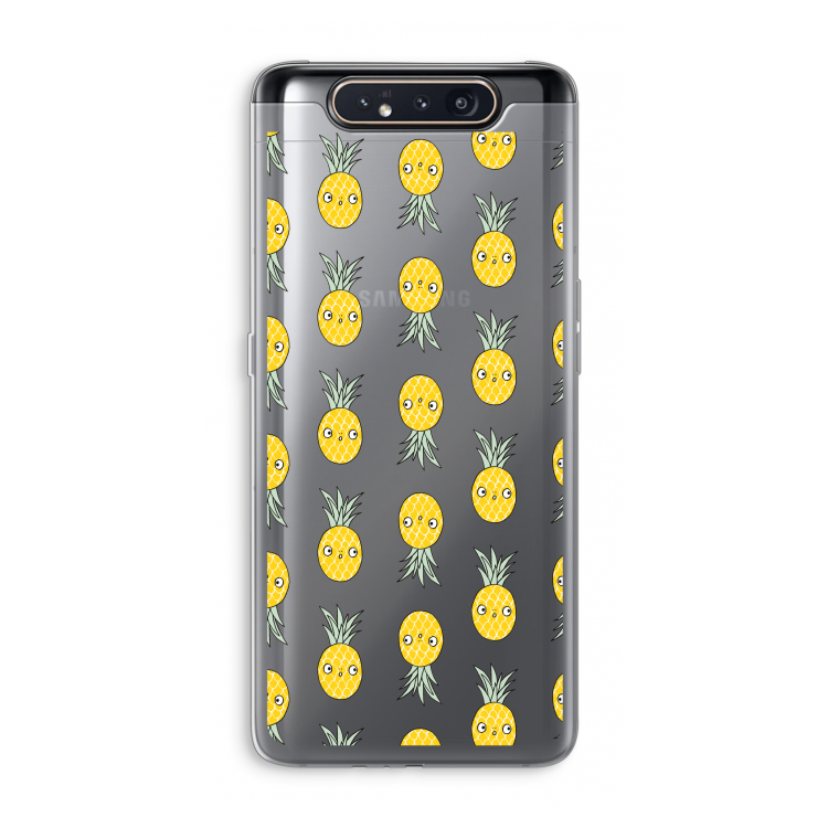 Ananas: Samsung Galaxy A80 Transparant Hoesje
