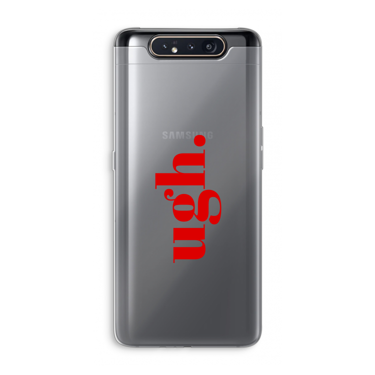 Ugh: Samsung Galaxy A80 Transparant Hoesje
