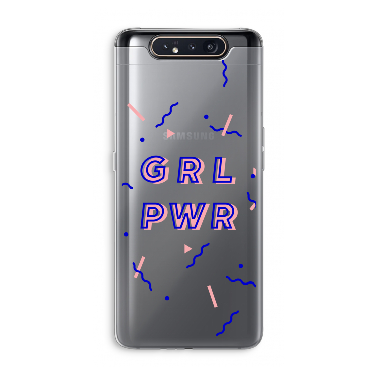 GRL PWR: Samsung Galaxy A80 Transparant Hoesje