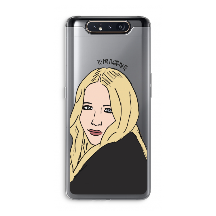 Mary Kate: Samsung Galaxy A80 Transparant Hoesje