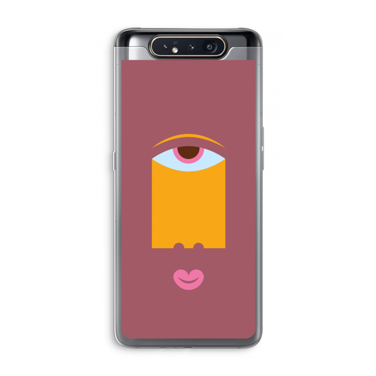 Mono V: Samsung Galaxy A80 Transparant Hoesje