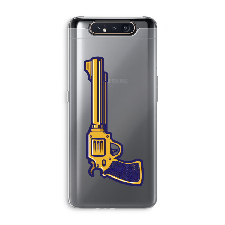 Pew Pew Pew: Samsung Galaxy A80 Transparant Hoesje