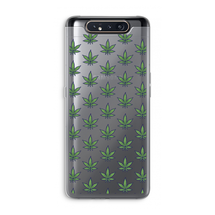 Weed: Samsung Galaxy A80 Transparant Hoesje