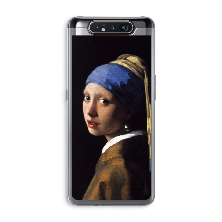 The Pearl Earring: Samsung Galaxy A80 Transparant Hoesje