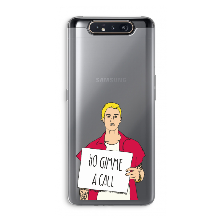 Gimme a call: Samsung Galaxy A80 Transparant Hoesje