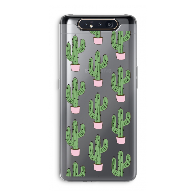 Cactus Lover: Samsung Galaxy A80 Transparant Hoesje