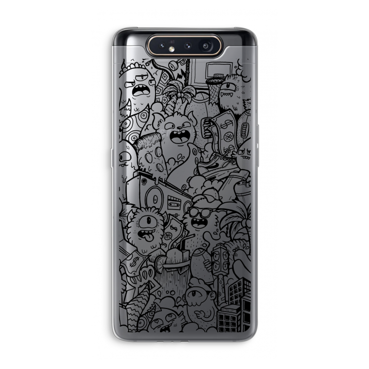 Vexx Black City : Samsung Galaxy A80 Transparant Hoesje