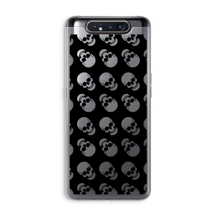 Musketon Skulls: Samsung Galaxy A80 Transparant Hoesje
