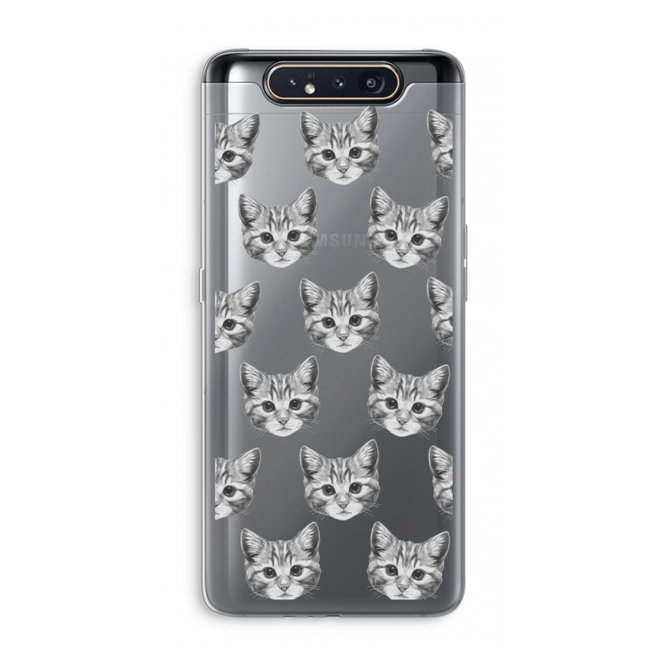 Kitten: Samsung Galaxy A80 Transparant Hoesje