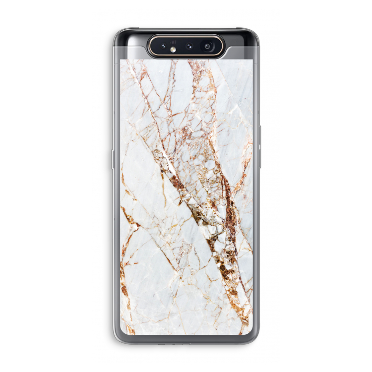 Goud marmer: Samsung Galaxy A80 Transparant Hoesje