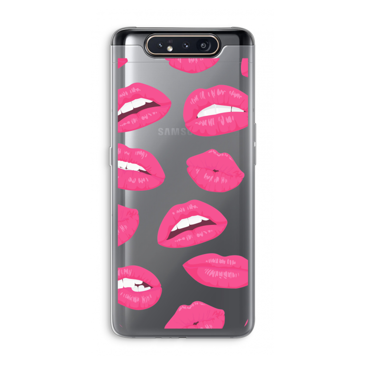 Bite my lip: Samsung Galaxy A80 Transparant Hoesje