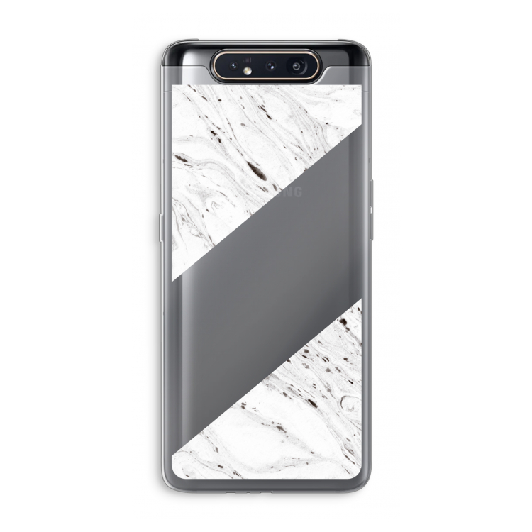 Biggest stripe: Samsung Galaxy A80 Transparant Hoesje