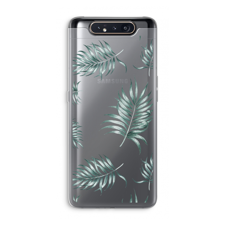 Simple leaves: Samsung Galaxy A80 Transparant Hoesje