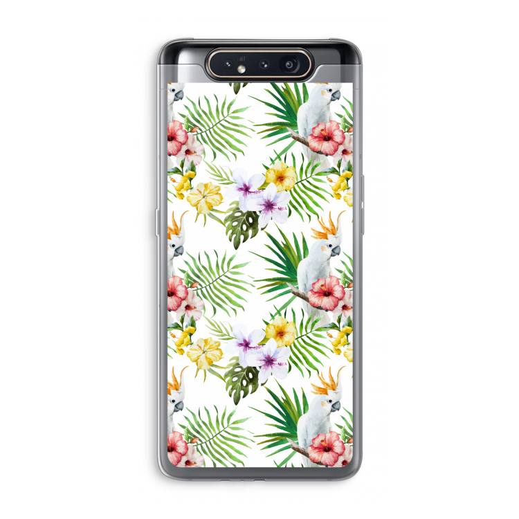 Gele kuif: Samsung Galaxy A80 Transparant Hoesje