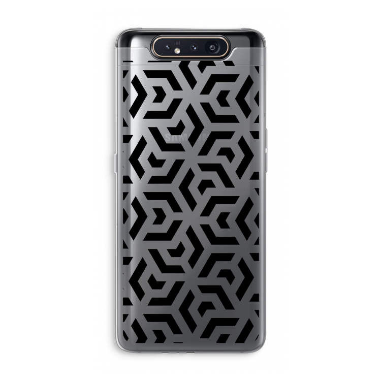 Crazy pattern: Samsung Galaxy A80 Transparant Hoesje