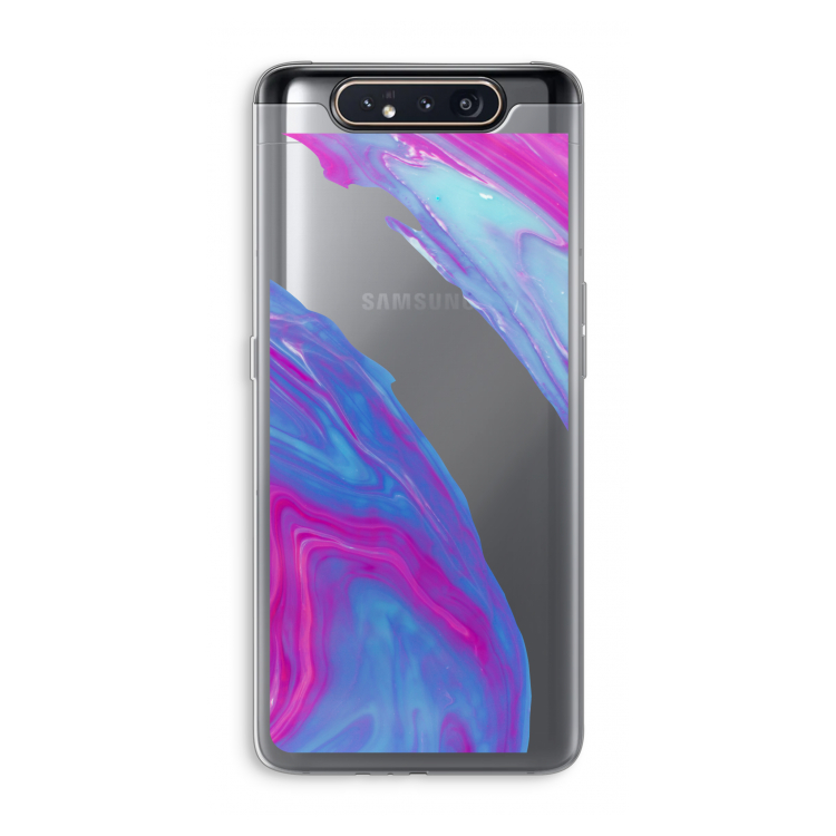 Zweverige regenboog: Samsung Galaxy A80 Transparant Hoesje